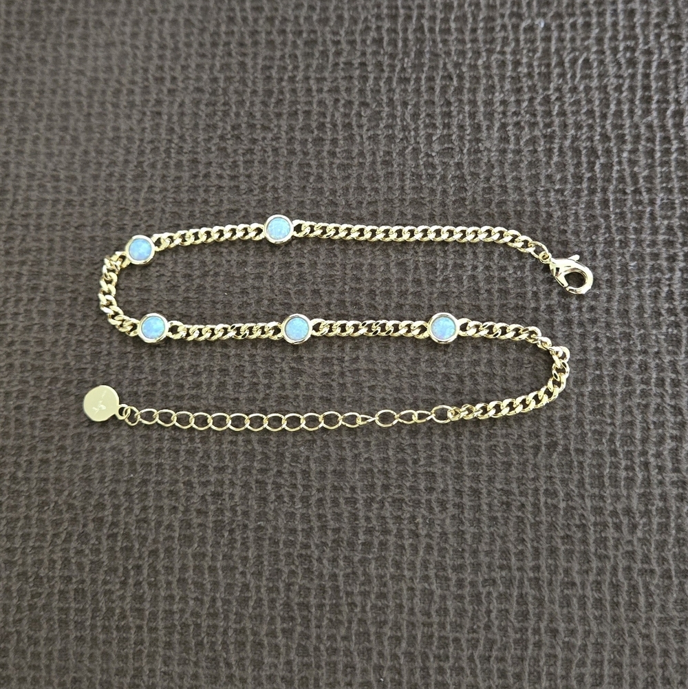 Neo Relique Light Blue🩵 Kyocera Opal Anklet🦶 - NIB - Picture 11 of 15